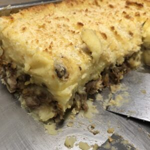 Parmentier  de boeuf effiloché