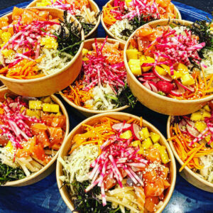 Poke bowl au saumon gravlax