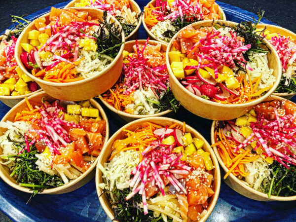Poke bowl au saumon gravlax