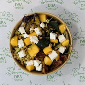 Salade aux légumes confits et fêta