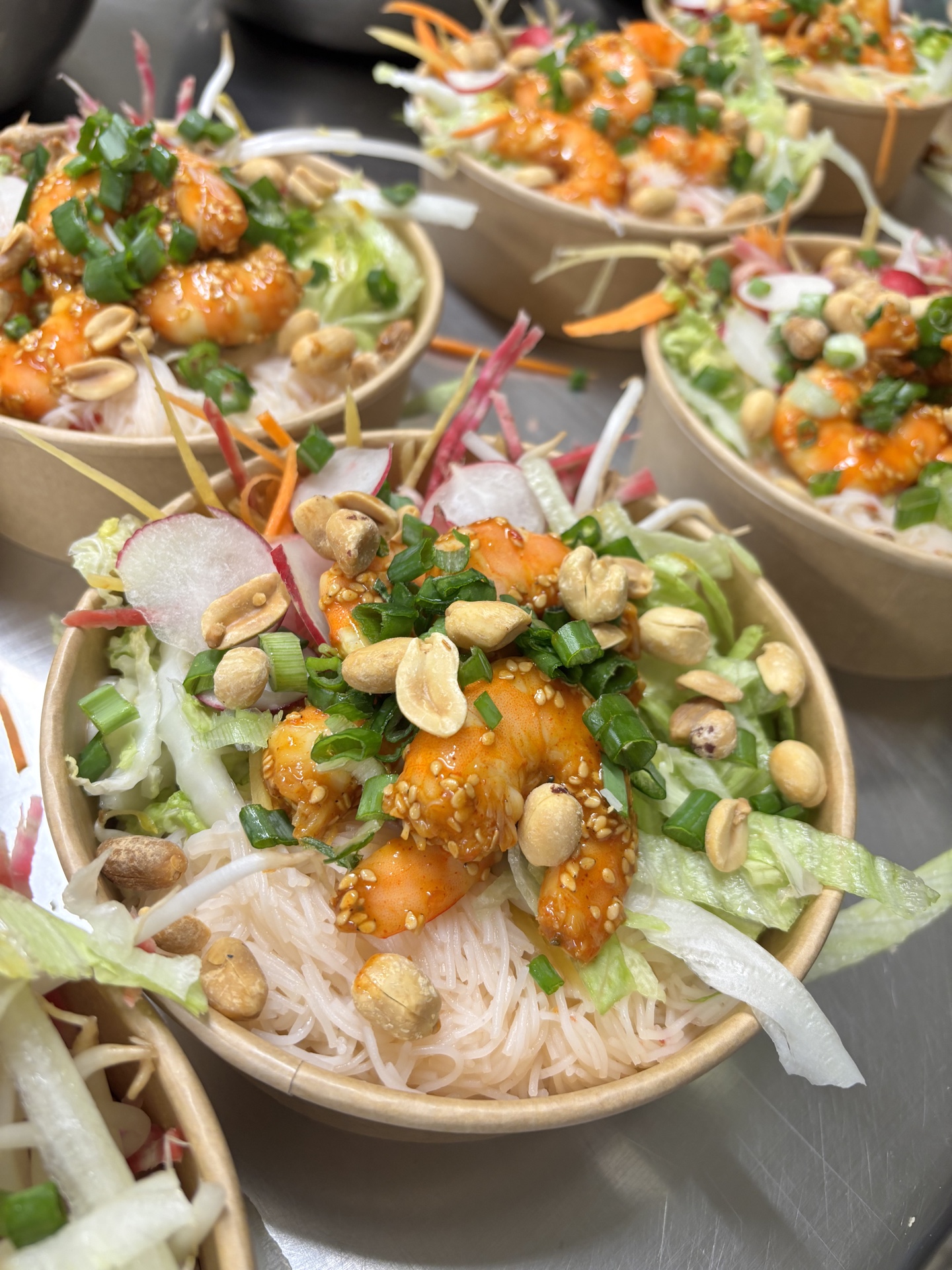 Salade thaï aux crevettes