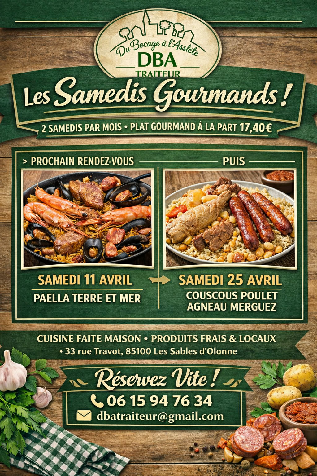 Samedi gourmand avril